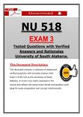 NU 518 Exam 3 &lpar;Latest 2026&sol;2027&rpar; Advanced Health Assessment &ndash; Actual Questions & Answers &lpar;University of South Alabama&rpar;