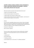 CHAPTER 4 MEDICAL-SURGICAL NURSING CLINICAL REASONING IN PATIENT CARE REVIEW QUESTIONS AND ANSWERS &vert; CHAPTER 4 STUDY GUIDE & PRACTICE TEST 2026&sol;2027