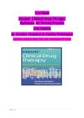 Test Bank for Abrams&rsquo; Clinical Drug Therapy&colon; Rationales for Nursing Practice&comma; 13th Edition by Geralyn Frandsen & Sandra Pennington &vert; Chapters 1&ndash;61 &vert; Complete Questions & Rationales &vert; 2027