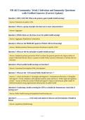 NR 442 Community&colon; Week 2 Infection and Immunity Questions&NewLine;with Verified Answers &lpar;Correct Update&rpar;
