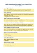 NR 442 community Exam Questions with Verified Answers&NewLine;&lpar;Correct Update&rpar;