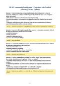 NR 442 community health exam 2 Questions with Verified&NewLine;Answers &lpar;Correct Update&rpar;