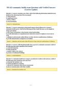 NR 442 community health exam Questions with Verified Answers&NewLine;&lpar;Correct Update&rpar;