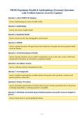 NR503 Population Health & Epidemiology &lpar;Kreman&rpar; Questions&NewLine;with Verified Answers &lpar;Correct Update&rpar;
