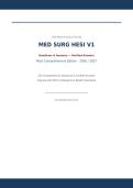 MED SURG HESI V1 ACTUAL EXAM 2026&sol;2027 &vert; Questions & Verified Answers &vert; Medical-Surgical Nursing Exam Prep &vert; Pass Guaranteed - A&plus; Graded&NewLine;&NewLine;