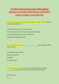 LSU ENVS 1126 Final Exam Latest 2026 Updated &NewLine;Questions and Verified 100&percnt; Solutions &lpar;2026&sol;2027&rpar; &NewLine;Grade&colon; A&plus;&vert;Status&colon; Guaranteed Pass