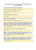 NR 511 Final Exam Review Questions with Verified Answers&NewLine;&lpar;Correct Update&rpar;
