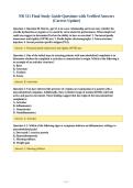NR 511 Final Study Guide Questions with Verified Answers&NewLine;&lpar;Correct Update&rpar;