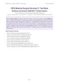 HESI MED-SURG V1 TEST BANK ACTUAL EXAM 2026&sol;2027 &vert; Questions & Verified Answers &vert; Medical-Surgical Nursing Exam Prep &vert; Pass Guaranteed - A&plus; Graded&NewLine;&NewLine;