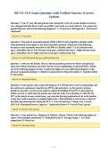 NR 511 CEA exam Questions with Verified Answers &lpar;Correct&NewLine;Update&rpar;