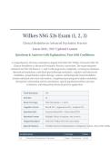 WILKES NSG 526 EXAMS 1-3 BUNDLE 2026&sol;2027 &vert; Clinical Modalities Adv&period; Psych &vert; Questions & Answers with Explanations &vert; Pass with Confidence - A&plus; Graded&NewLine;&NewLine;