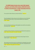CCI ARDMS Registry Review Exam Latest 2026 Updated &NewLine;Questions and Verified 100&percnt; Solutions &lpar;2026&sol;2027&rpar; Grade&colon; &NewLine;A&plus;&vert;Status&colon; Guaranteed Pass &vert; Cardiac Sonography&comma; Murmurs&comma; &NewLine;Doppler&comma; VSDs