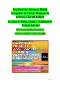 Test Bank for Advanced Health Assessment & Clinical Diagnosis in Primary Care&comma; 7th Edition by Joyce E&period; Dains&comma; Linda C&period; Baumann & Pamela Scheibel &vert; Chapters 1&ndash;45 &vert; Complete Questions & Answers &vert; 2027&NewLine;