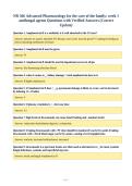 NR 566 Advanced Pharmacology for the care of the family&colon; week 1&NewLine;antifungal agents Questions with Verified Answers &lpar;Correct&NewLine;Update&rpar;