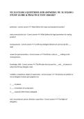 NU 311 EXAM 1 QUESTIONS AND ANSWERS &vert; NU 311 EXAM 1 STUDY GUIDE & PRACTICE TEST 2026&sol;2027