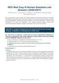 HESI MED SURG III REVIEW ACTUAL EXAM 2026&sol;2027 &vert; Questions & Verified Answers &vert; Medical-Surgical Nursing Exam Prep &vert; Pass Guaranteed - A&plus; Graded&NewLine;&NewLine;