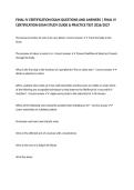 FINAL IV CERTIFICATION EXAM QUESTIONS AND ANSWERS &vert; FINAL IV CERTIFICATION EXAM STUDY GUIDE & PRACTICE TEST 2026&sol;2027