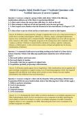 NR341 Complex Adult Health Exam 1 Textbook Questions with&NewLine;Verified Answers &lpar;Correct Update&rpar;