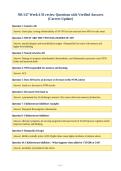 NR 547 Week 6 SI review Questions with Verified Answers&NewLine;&lpar;Correct Update&rpar;