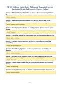 NR 547 Midterm Study Guide&colon; Differential Diagnosis Overview&NewLine;Questions with Verified Answers &lpar;Correct Update&rpar;