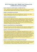NR 547 Final Study Guide - PMHNP Week 5 Questions with&NewLine;Verified Answers &lpar;Correct Update&rpar;