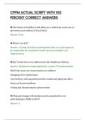 CPPM ACTUAL SCRIPT WITH 100&NewLine;PERCENT CORRECT ANSWERS&NewLine;
