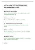 CPPM COMPLETE QUESTIONS AND&NewLine;ANSWERS GRADED A&plus;