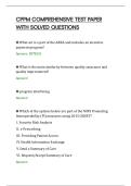 CPPM COMPREHENSIVE TEST PAPER&NewLine;WITH SOLVED QUESTIONS&NewLine;