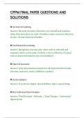 CPPM FINAL PAPER QUESTIONS AND&NewLine;SOLUTIONS