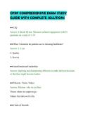 CPXP COMPREHENSIVE EXAM STUDY&NewLine;GUIDE WITH COMPLETE SOLUTIONS