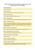 NR 565 Final Exam &lpar;Advanced Pharmacology&rpar; Questions with&NewLine;Verified Answers &lpar;Correct Update&rpar;