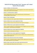 NR565&sol;NR 565 Pharmacology Week 7 Questions with Verified&NewLine;Answers &lpar;Correct Update&rpar;