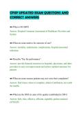 CPXP UPDATED EXAM QUESTIONS AND&NewLine;CORRECT ANSWERS&NewLine;