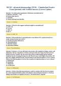 NR 565 - advanced pharmacology FINAL - Chamberlain Practice&NewLine;Exam Questions with Verified Answers &lpar;Correct Update&rpar;