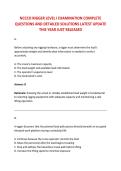 NCCCO RIGGER LEVEL I EXAMINATION COMPLETE &NewLine;QUESTIONS AND DETAILED SOLUTIONS LATEST UPDATE &NewLine;THIS YEAR JUST RELEASED