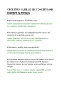 CRCR STUDY GUIDE 120 KEY CONCEPTS AND&NewLine;PRACTICE QUESTIONS