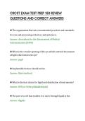 CRCST EXAM TEST PREP 150 REVIEW&NewLine;QUESTIONS AND CORRECT ANSWERS