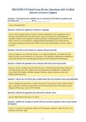 NR576&sol;NR 576 Final Exam Review Questions with Verified&NewLine;Answers &lpar;Correct Update&rpar;
