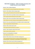 NR576&sol;NR 576 Midterm - Adult Gerontology Questions with&NewLine;Verified Answers &lpar;Correct Update&rpar;