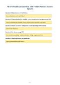 NR 576 Final Exam Questions with Verified Answers &lpar;Correct&NewLine;Update&rpar;
