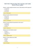NR577&sol;NR 577 Pharmacology ONLY Questions with Verified&NewLine;Answers &lpar;Correct Update&rpar;