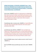 NR548&sol; NR 548 EXAM 1&colon; PSYCHIATRIC ASSESSMENT Exam &vert;&vert; Most &NewLine;Recent Exam 2026&vert;2027 Actual Complete Real Exam Questions And &NewLine;Correct Answers &lpar;Verified Answers&rpar; Already Graded A&plus; &vert; Guaranteed &NewLine;Success&excl; Newest Exam &vert; Just Released&excl;&excl; 