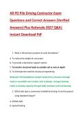 AR PD Pile Driving Contractor Exam &NewLine;Questions and Correct Answers &lpar;Verified &NewLine;Answers&rpar; Plus Rationale 2027 Q&A&vert; &NewLine;Instant Download Pdf
