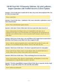 NR 601 Final Wk 7&sol;8 Dementia&comma; Delirium&comma; AD&comma; grief&comma; palliative&comma;&NewLine;hospice Questions with Verified Answers &lpar;Correct Update&rpar;