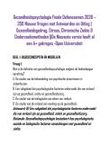 Gezondheidspsychologie Finale Oefenexamen 2026 &ndash; 350 Nieuwe Vragen met Antwoorden en Uitleg &vert; Gezondheidsgedrag&comma; Stress&comma; Chronische Ziekte & Onderzoeksmethoden &vert;&vert;De Nieuwste versie heeft al een A&plus; gekregen -Open Universiteit