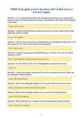 NR601 Study guide practice Questions with Verified Answers&NewLine;&lpar;Correct Update&rpar;