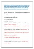 NSG 3180 Exam 1 NSG 3180 &ndash; Fundamentals of Professional Nursing &ndash; &NewLine;Exam 1 Exam &vert;&vert; Most Recent Exam 2026&vert;2027 Actual Complete Real &NewLine;Exam Questions And Correct Answers &lpar;Verified Answers&rpar; Already &NewLine;Graded A&plus; &vert; Guaranteed Success&excl; Newest Exam &vert; Just Release