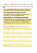 NR601 week 1 Questions with Verified Answers &lpar;Correct Update&rpar;