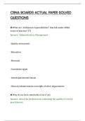 CRNA BOARDS ACTUAL PAPER SOLVED&NewLine;QUESTIONS