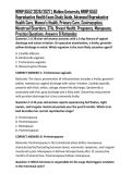 NRNP 6552 2026&sol;2027 &vert; Walden University NRNP 6552 Reproductive Health Exam Study Guide&comma; Advanced Reproductive Health Care&comma; Women&rsquo;s Health&comma; Primary Care&comma; Contraception&comma; Menstrual Disorders&comma; STIs&comma; Breast Health&comma; Pregnancy&comma; Menopause&comma; Practice Questions&comma; Ans